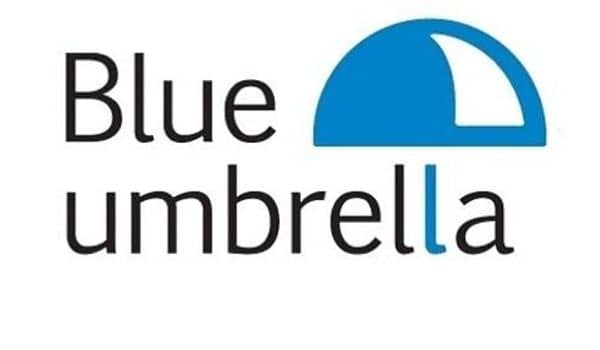 在线业务的Netherlands-Blue伞